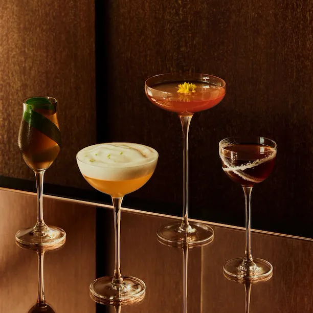 Bar 45 - Four Cocktails on a Table