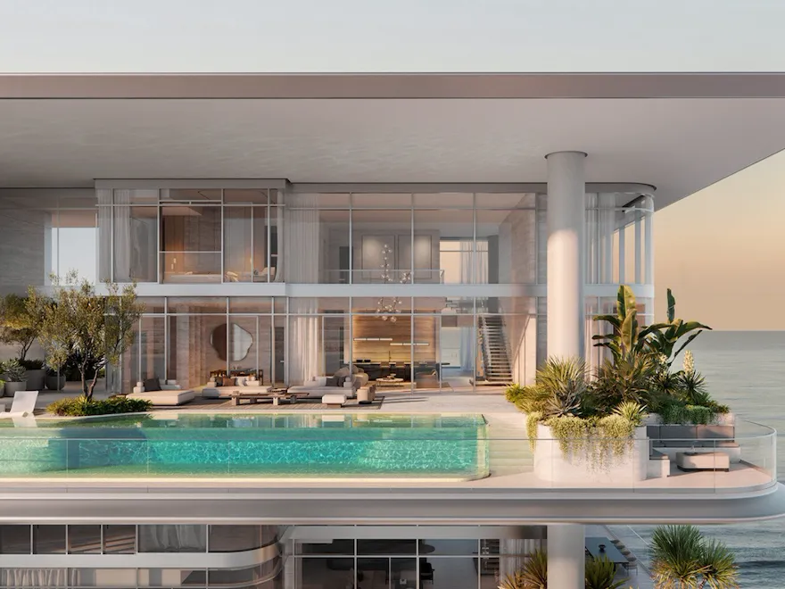 Orla Infinity Residences building exterior CGI, Dubai