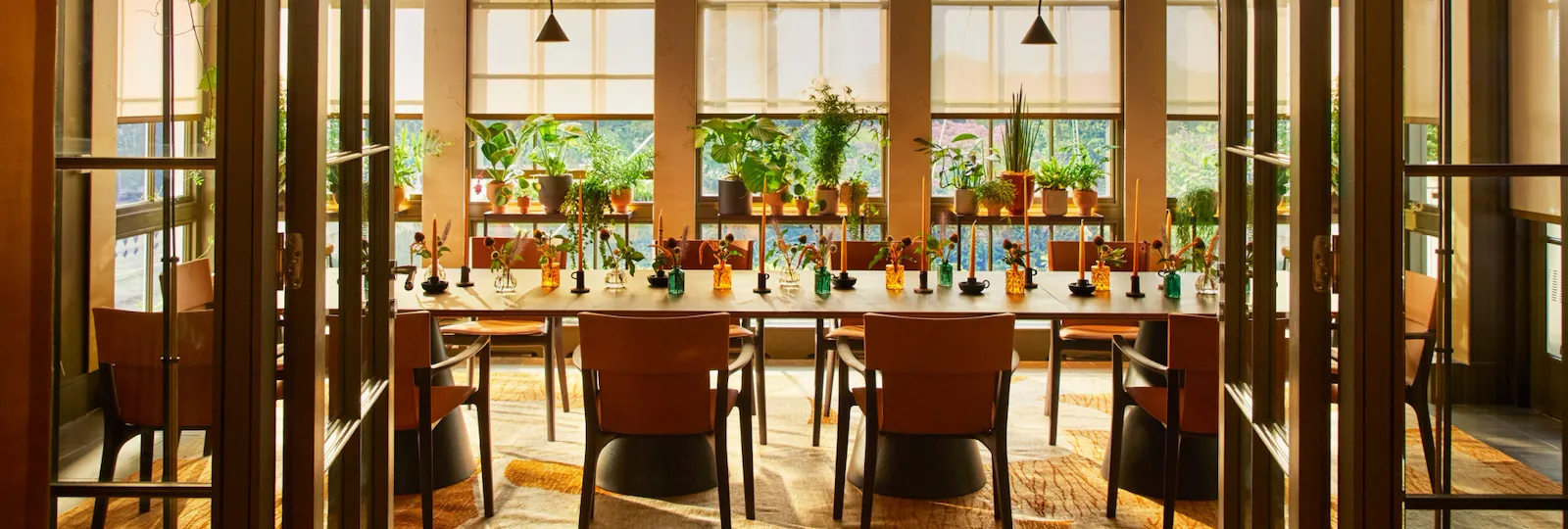 The Conservatory, private dining space at Woven by Adam Smith