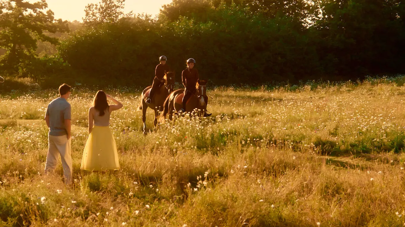 Equestrian lifestyle shot at Coworth Park