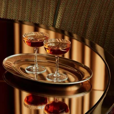 Bar 45 - Two Cocktails on a Tray