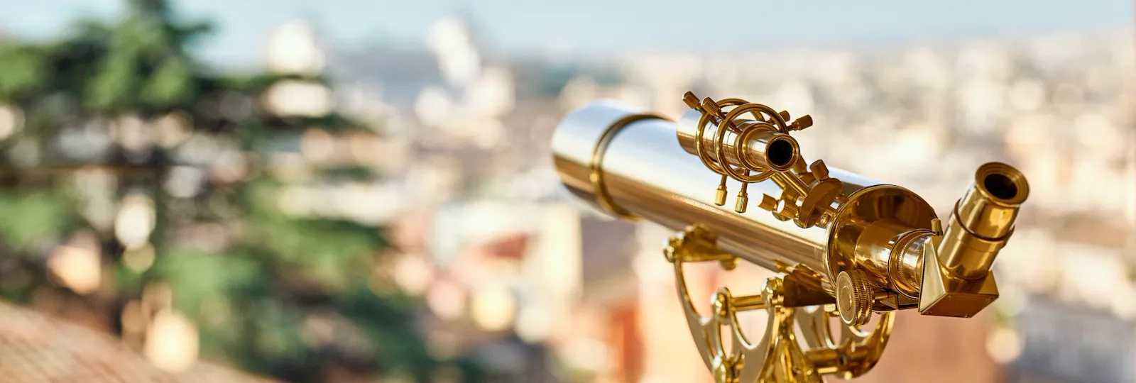 Telescope inside Bellavista Penthouse Suite at Hotel Eden, Rome