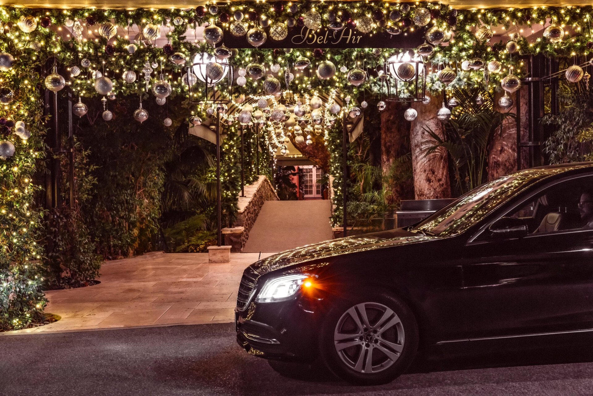 Front drive festive entrance 