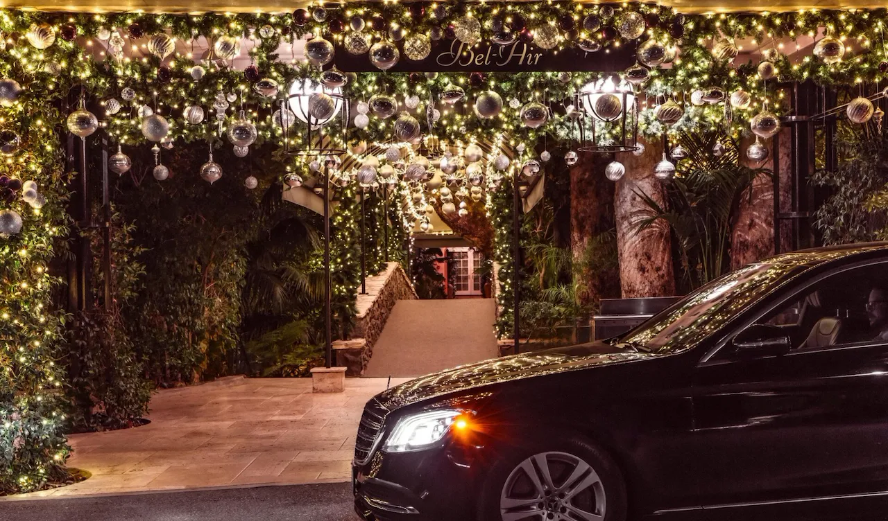 Front drive festive entrance