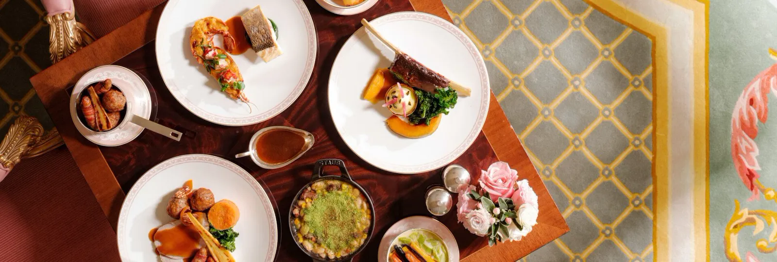 Images showing thanksgiving dishes at The Promenade