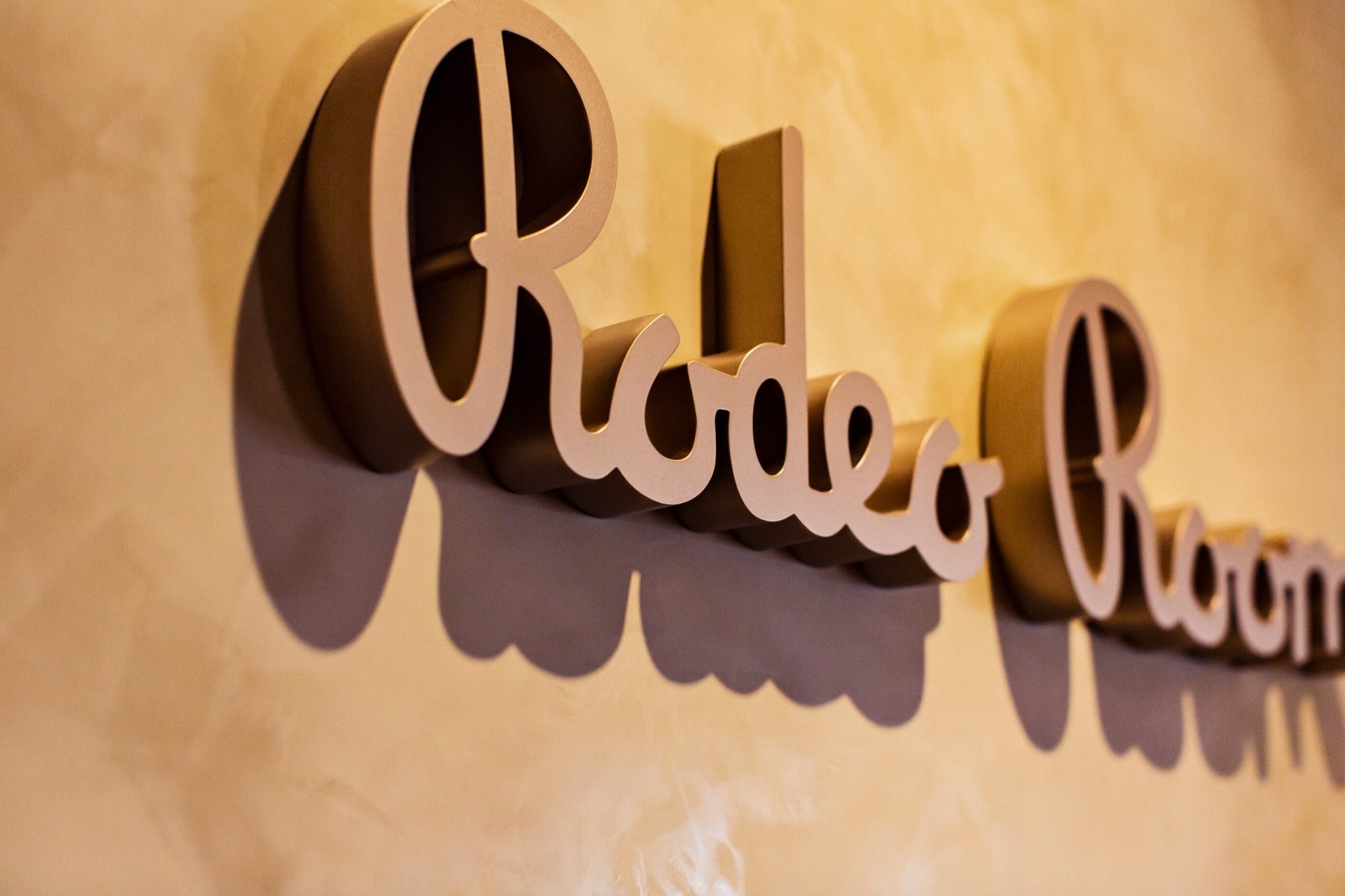 Rodeo Ballroom signage at The Beverly Hills Hotel 