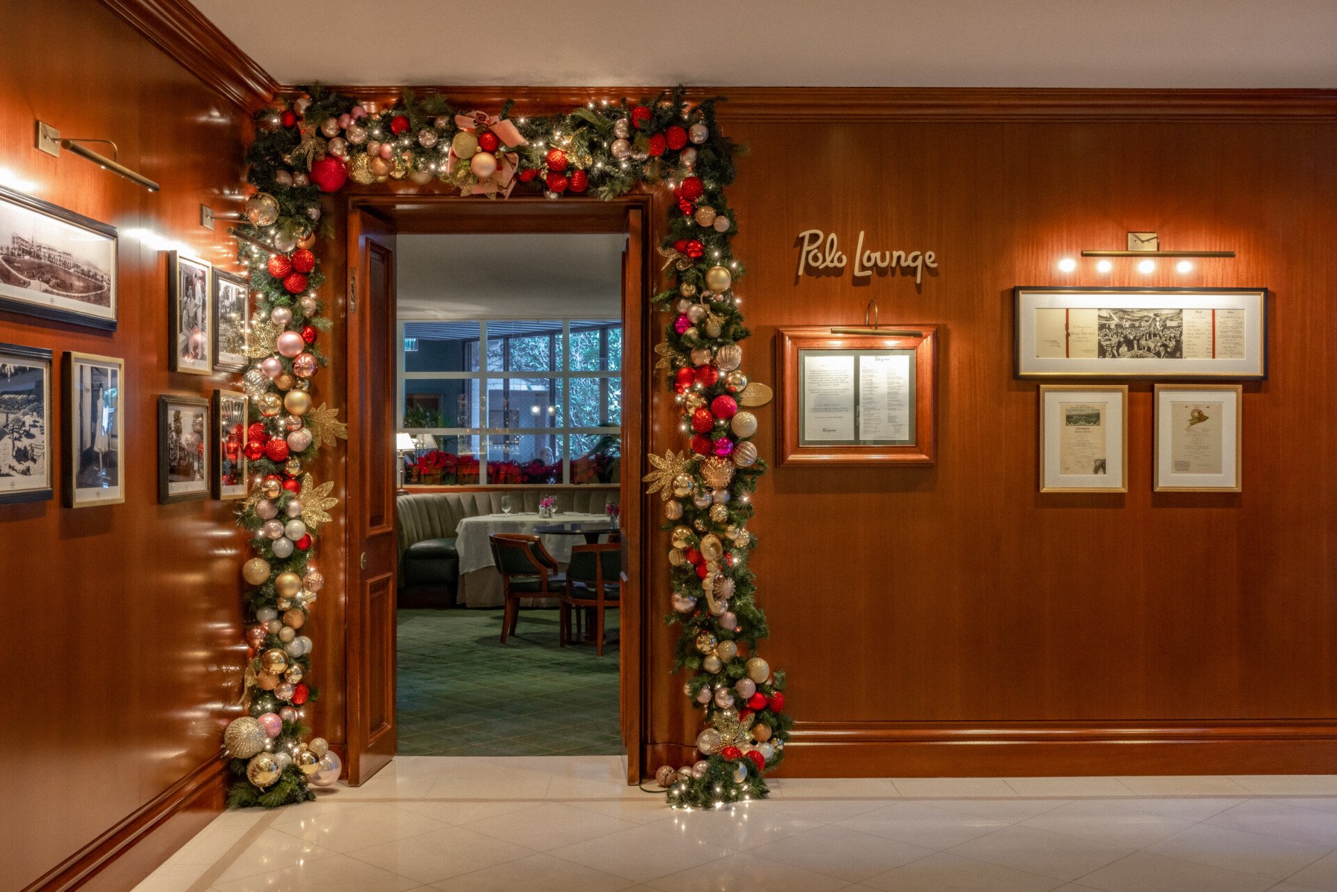 Holiday Decor at Polo Lounge