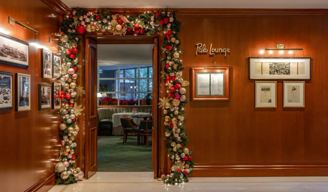 Holiday Decor at Polo Lounge
