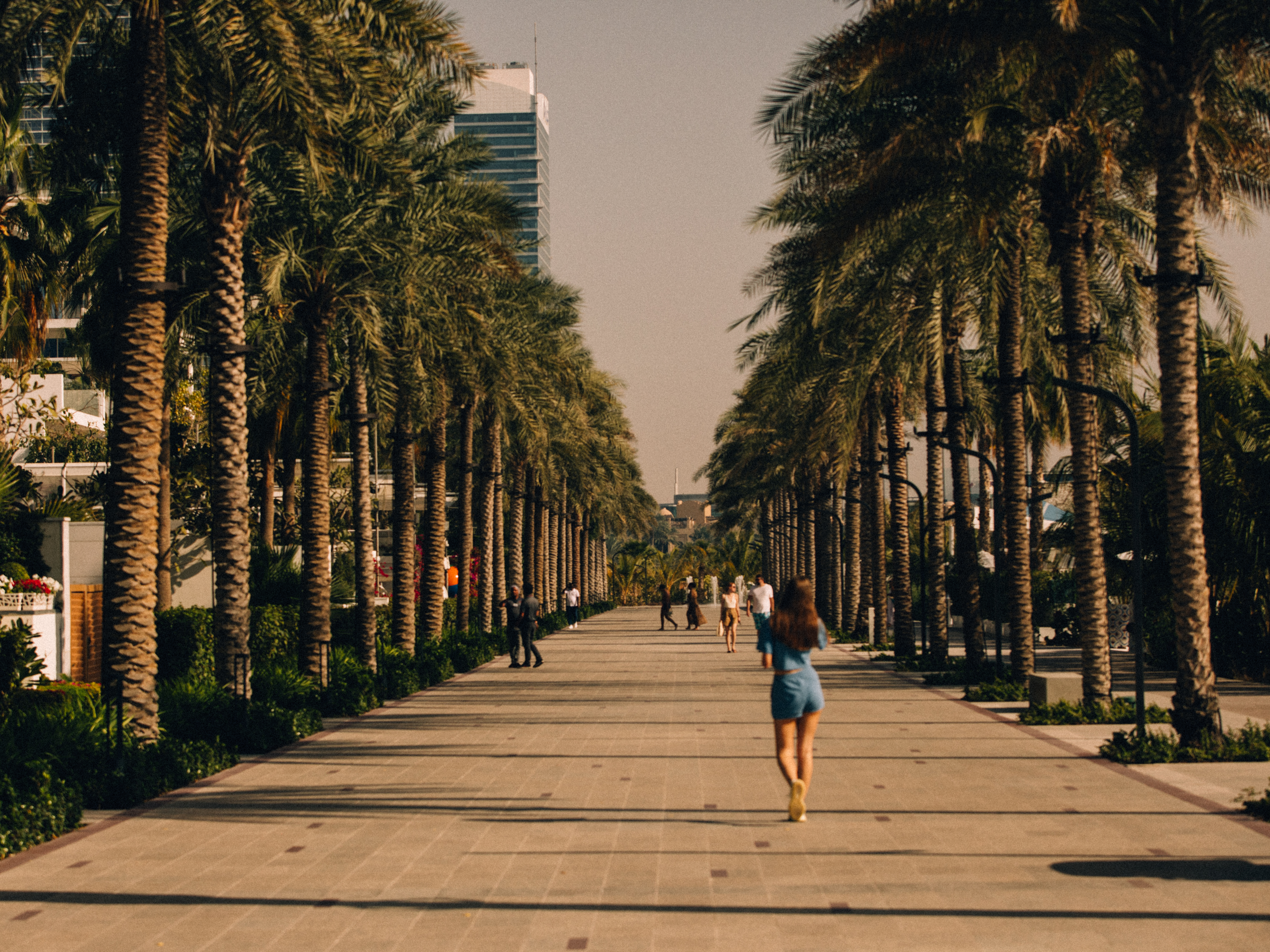 People walking on The Palm