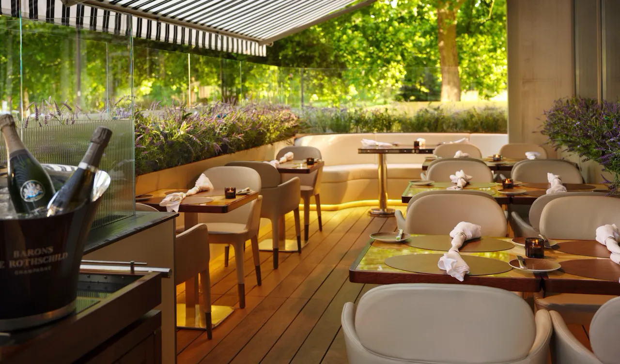 CUT at 45 Park Lane outdoor dining terrace
