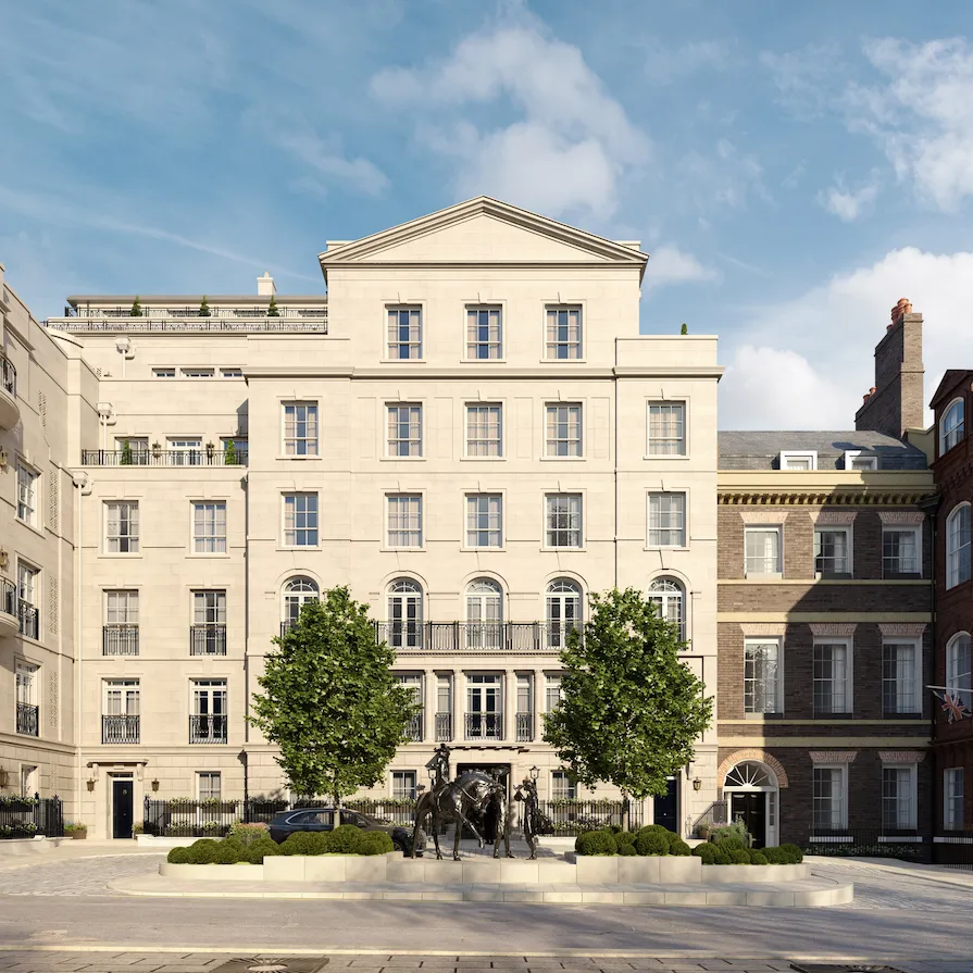 Audley Square Ext Front On Low Sun