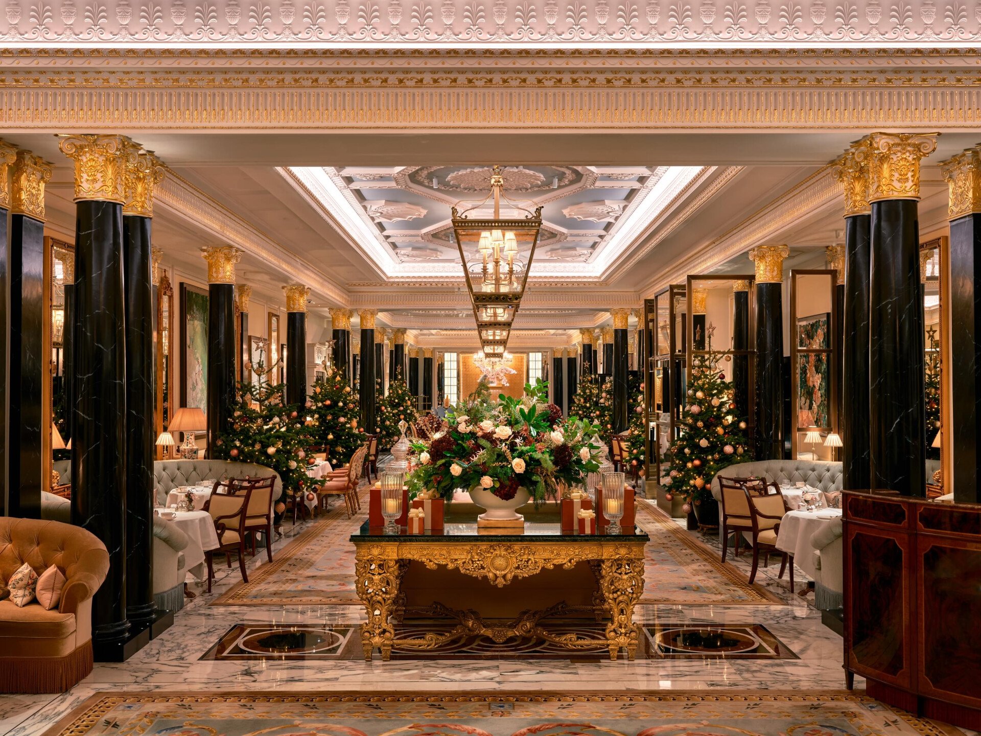 Festive flower arrangement at The Promenade 