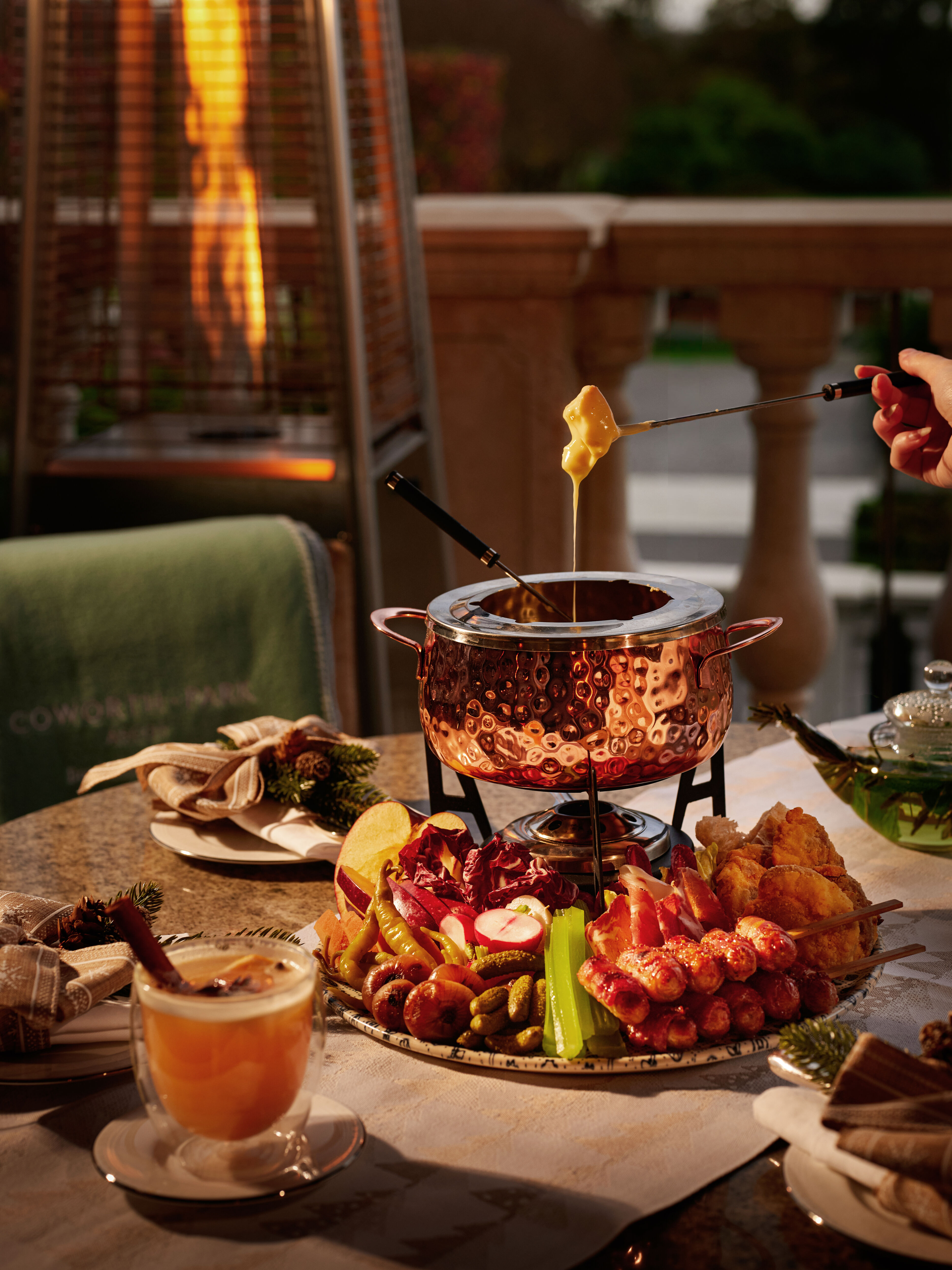 Fondue Terrace at Coworth Park 