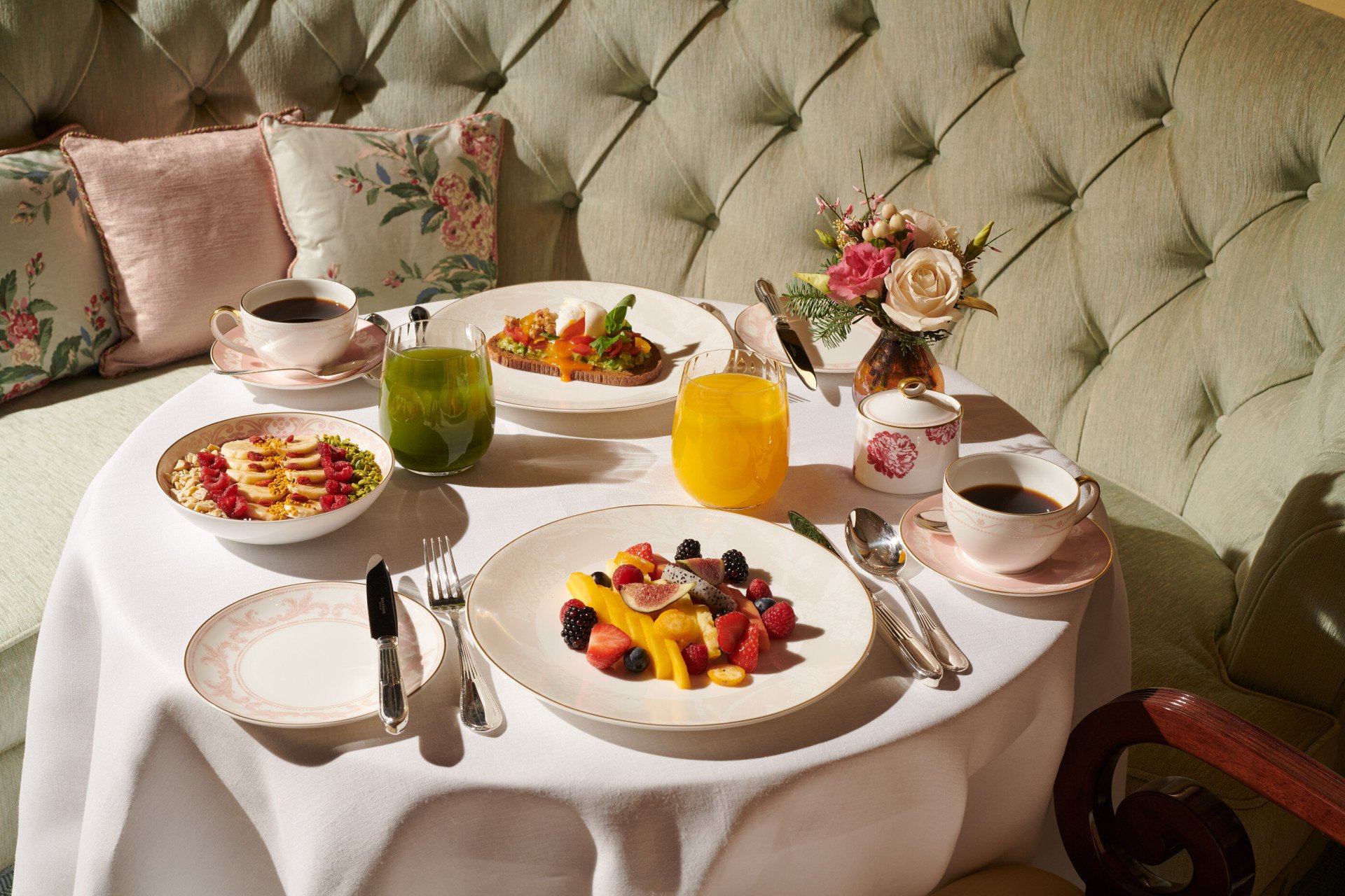 The Promenade healthy breakfast at The Dorchester. 