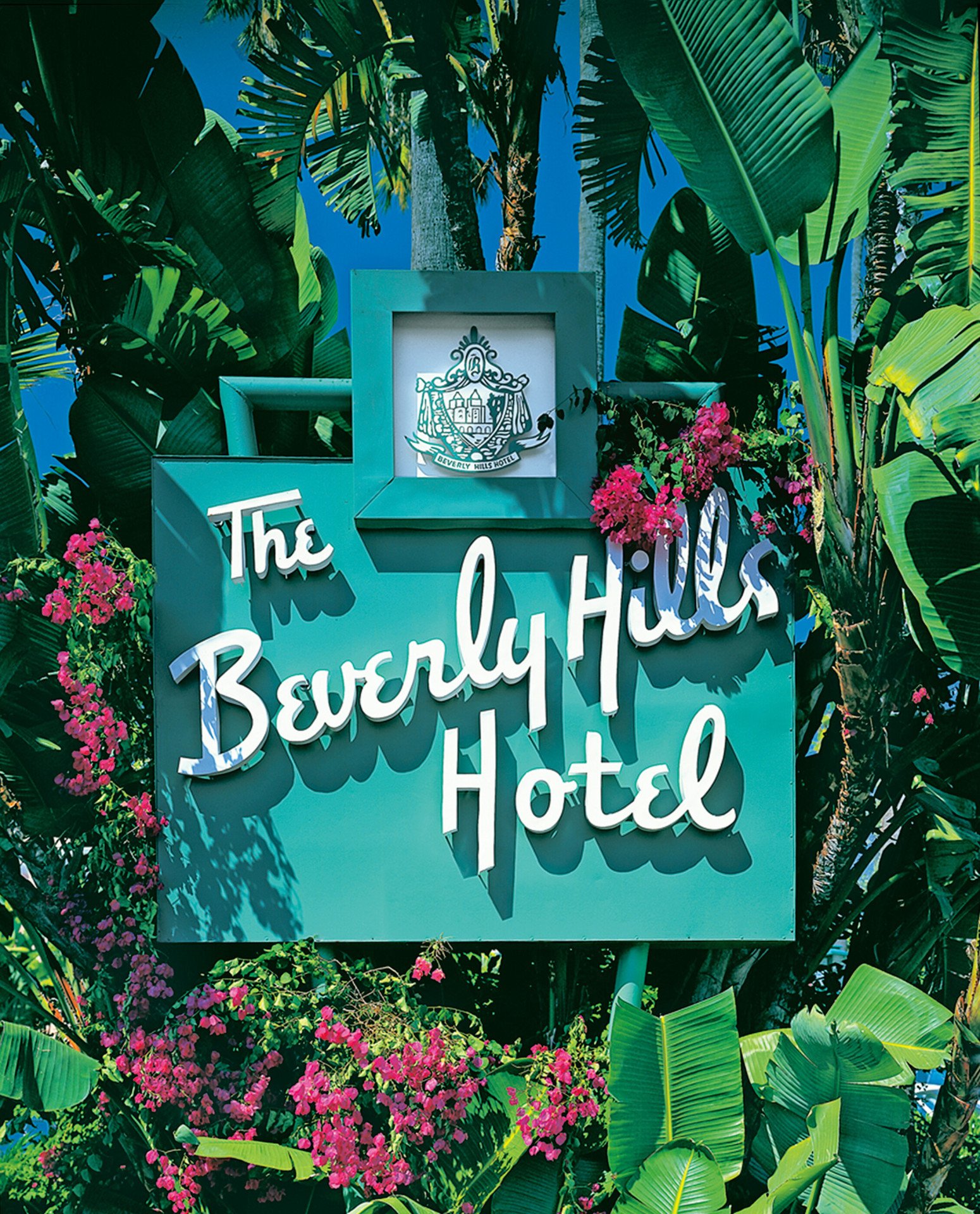The Beverly Hills Hotel exterior sign, Los Angeles