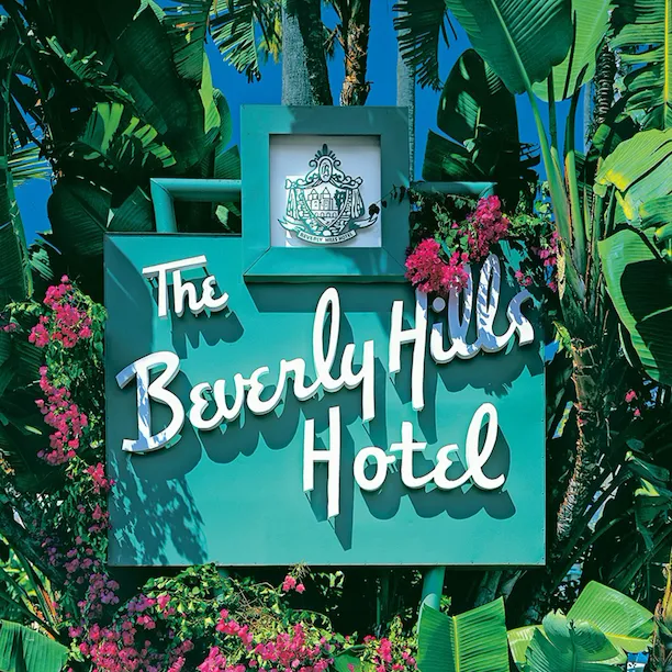The Beverly Hills Hotel exterior sign, Los Angeles