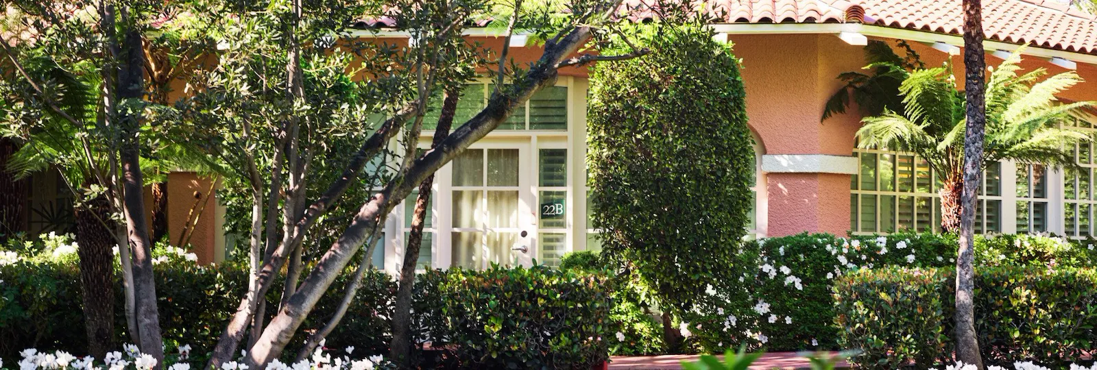 Exterior of Bungalow 22A at The Beverly Hills Hotel, Los Angeles