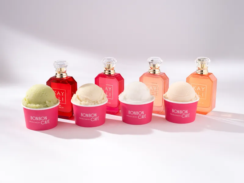 The Kayali Perfumes next to the Bonbon Cafe ice cream