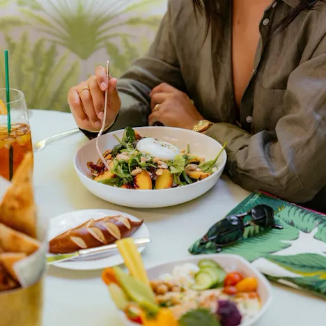 group lunch in the Polo Lounge