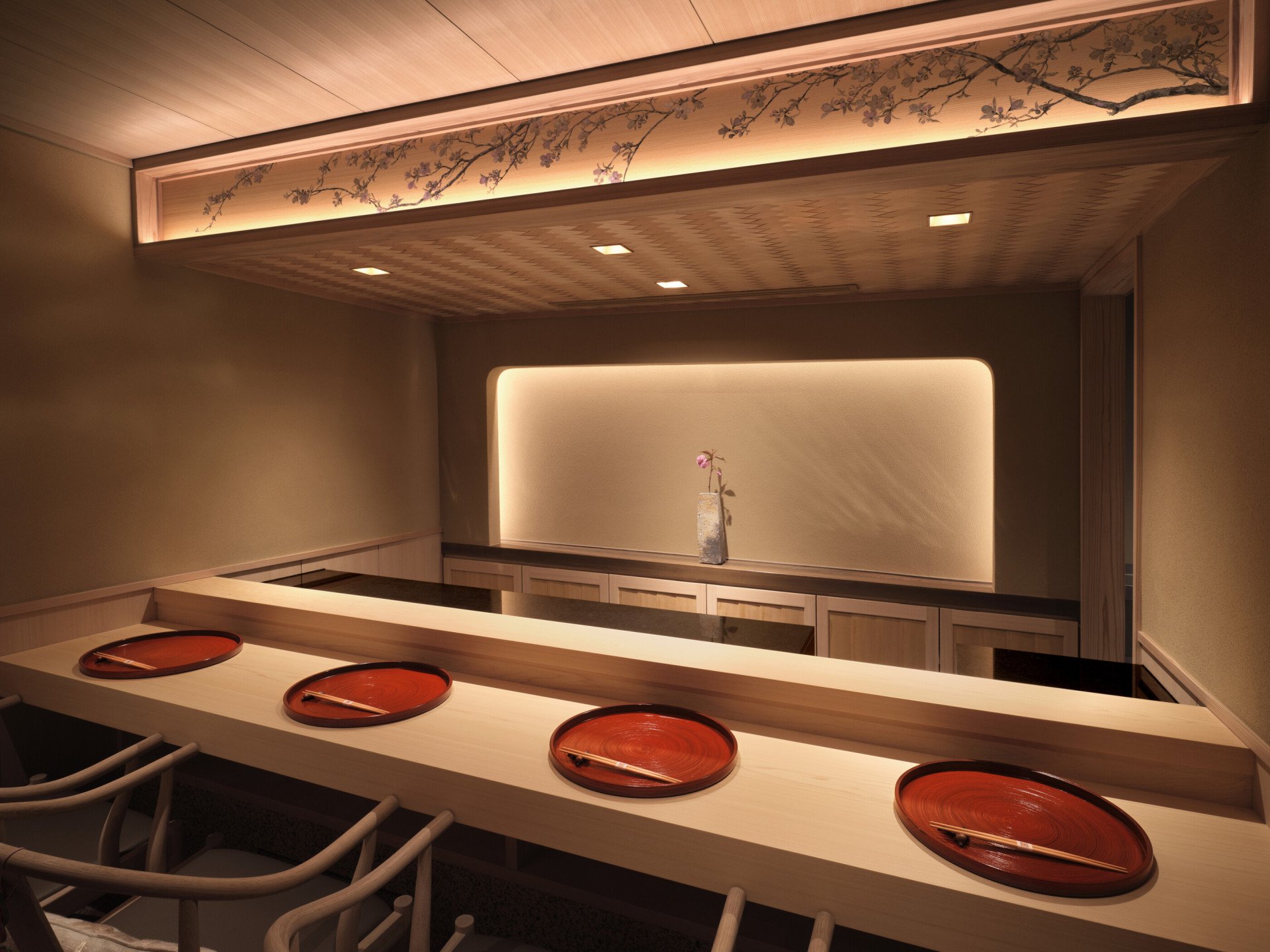 Sushi Kanesaka Private dining space