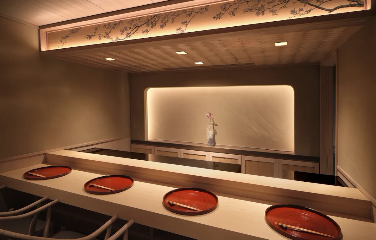 Sushi Kanesaka Private dining space
