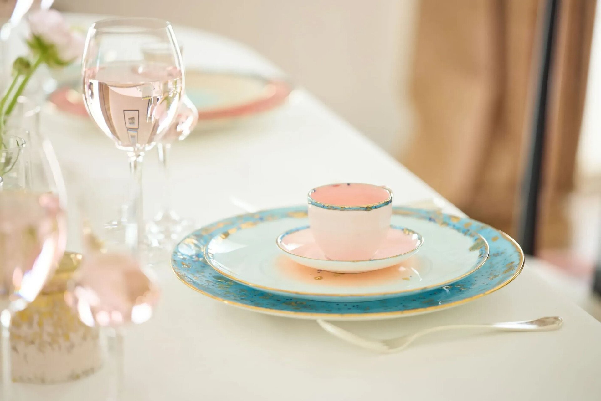 Tableware by Coralla Maiuri at Hotel Eden Rome