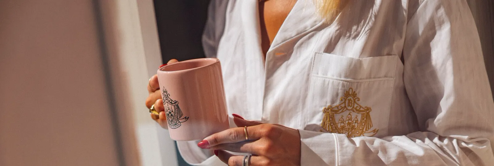 BHH pajama and pink mug moment