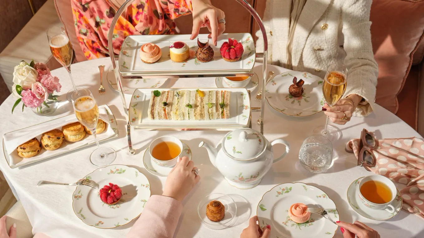 Afternoon tea pastries at The Gallery, The Lana - Dorchester Collection