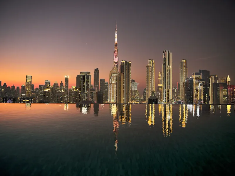 High Society pool terrace at The Lana, Dubai