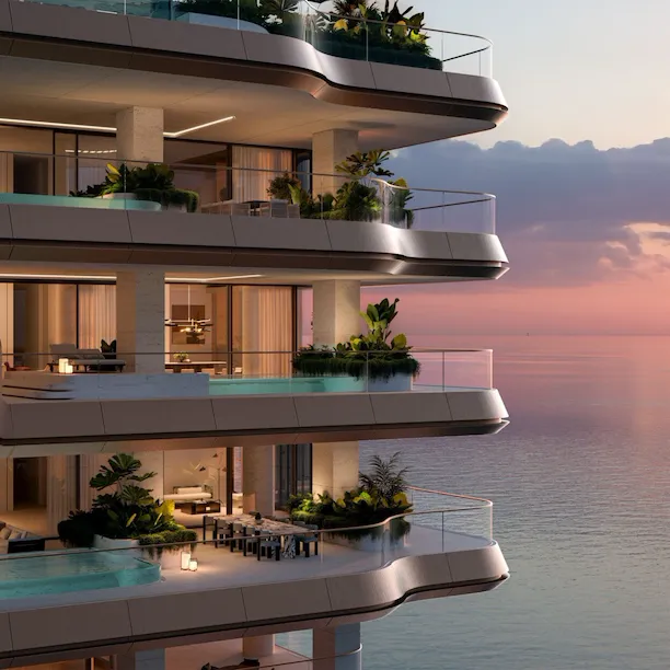 Render of The Alba residences, Dubai