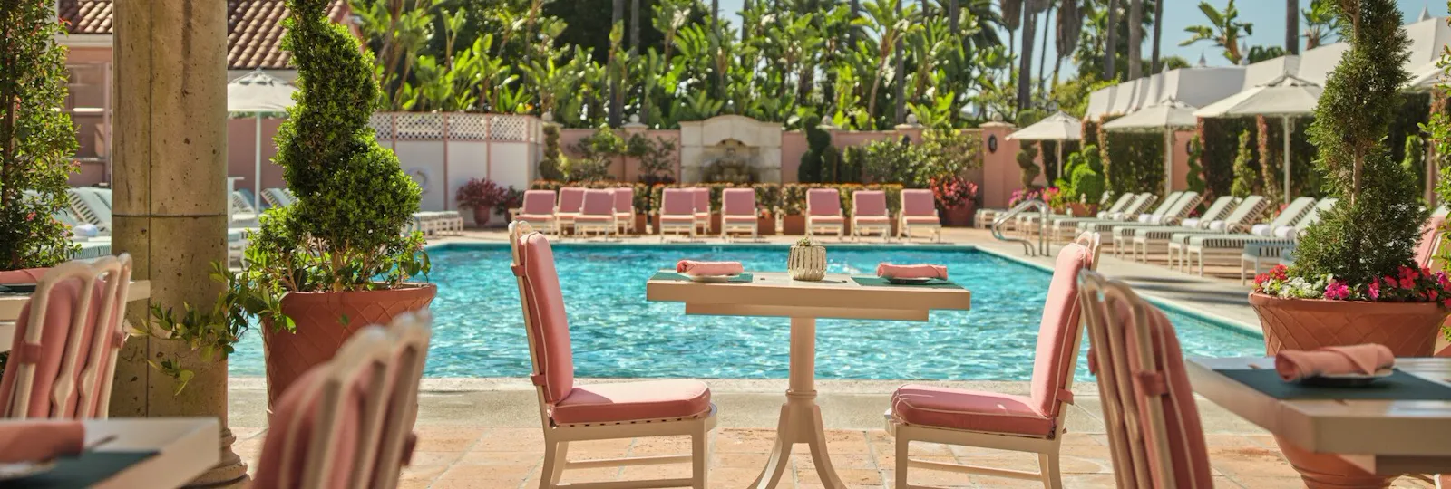 cabana café pool-facing table moment