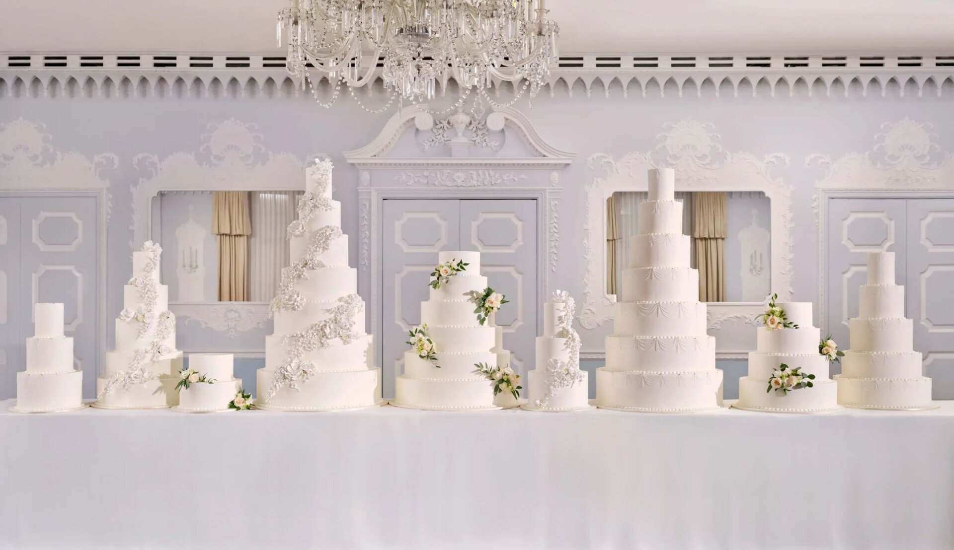 Wedding Cakes in the Orchid Room at The Dorchester 
