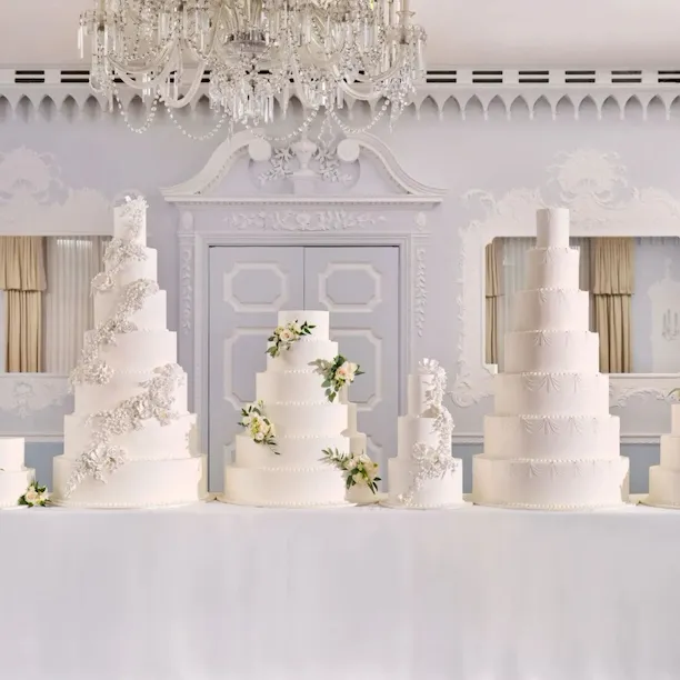 Wedding Cakes in the Orchid Room at The Dorchester