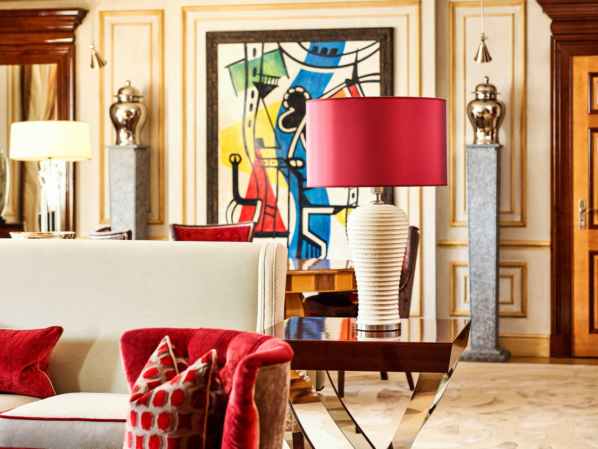 View of the living room in the Imperial Executive Suite