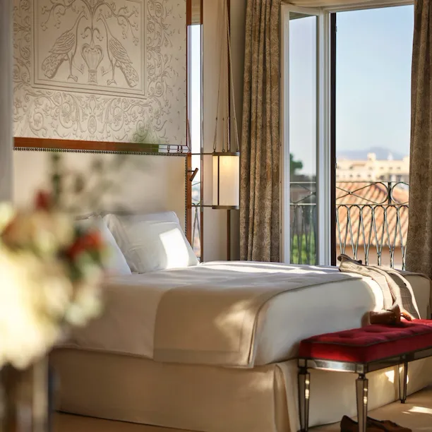 Camera da letto della Suite Presidenziale Villa Medici a Hotel Eden Roma