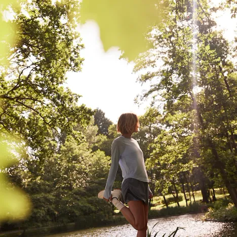 Guests on an early morning run around the Coworth Park grounds
