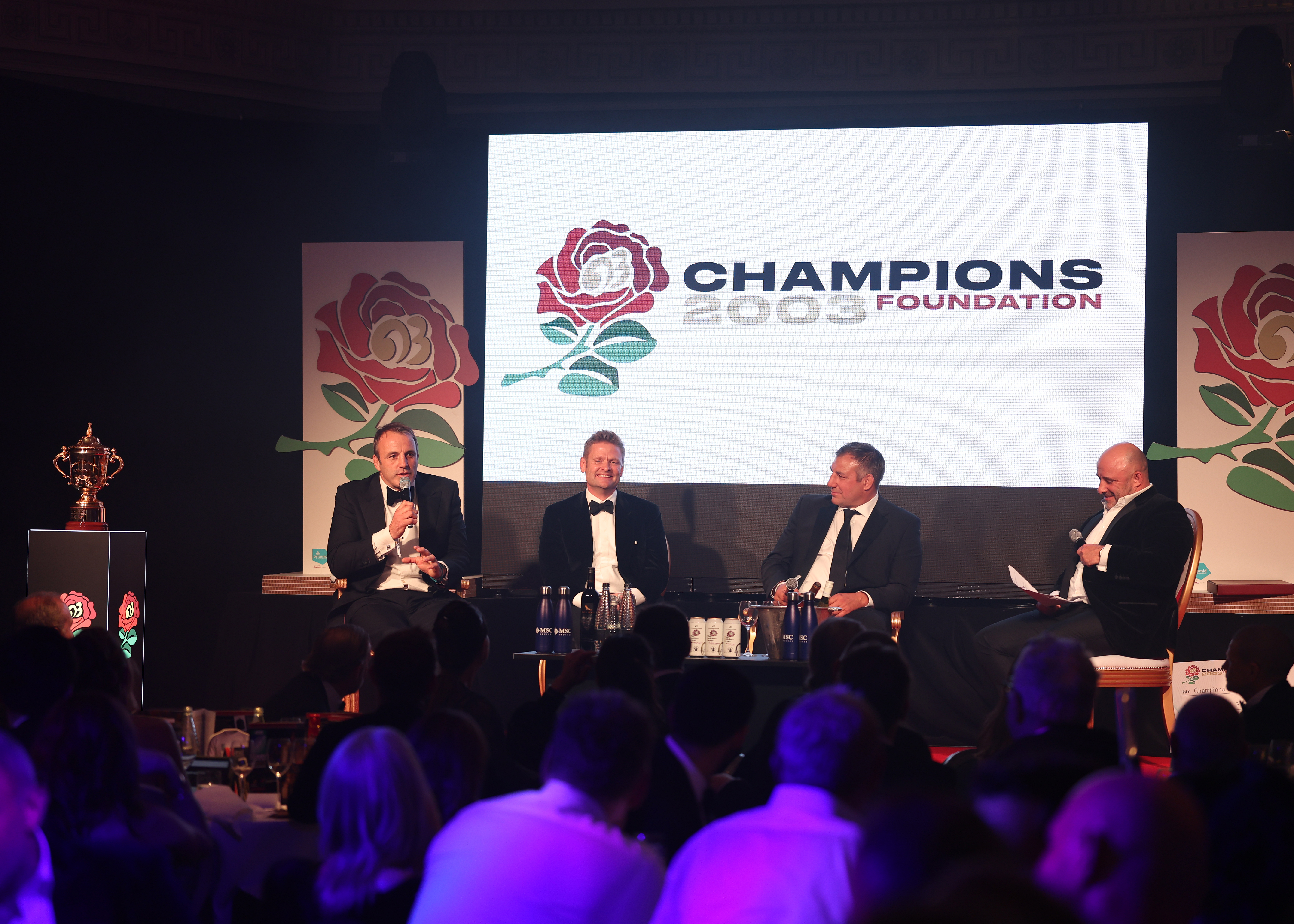 Rugby World Cup gala dinner hosted at The Dorchester, Mayfair 