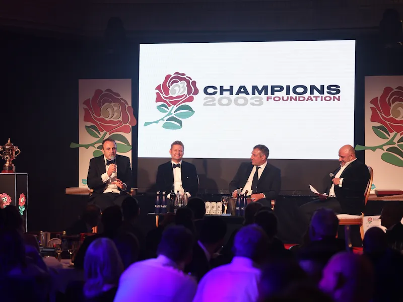 Rugby World Cup gala dinner hosted at The Dorchester, Mayfair