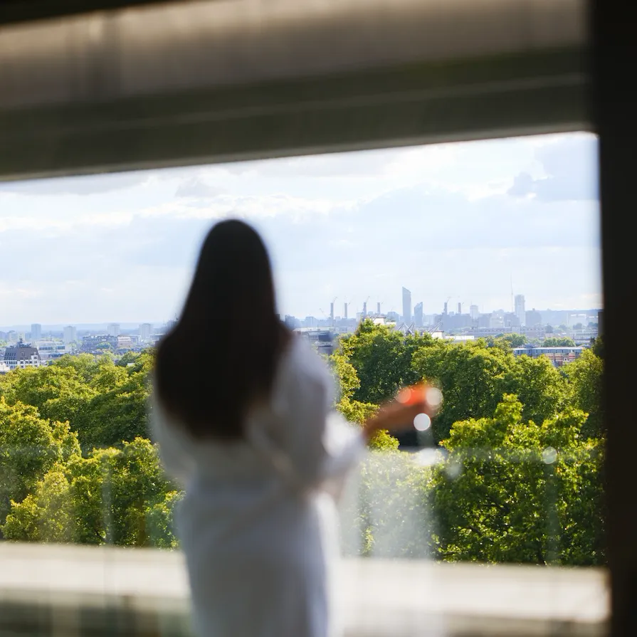 Views over Hyde Park from suite