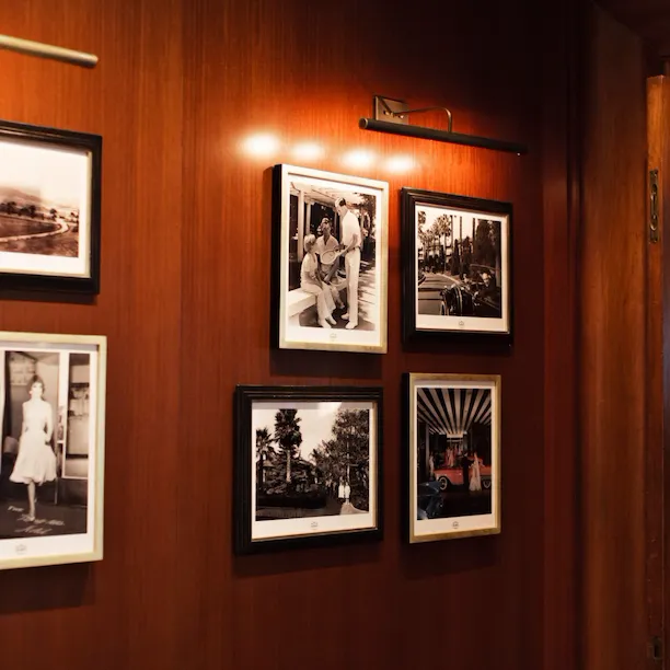 Entrance sign for the Polo Lounge at The Beverly Hills Hotel