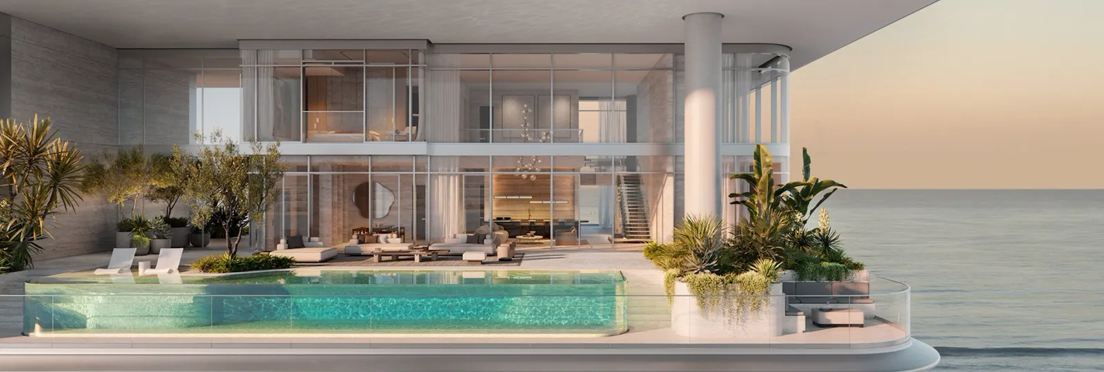 Orla Infinity Residences building exterior CGI, Dubai