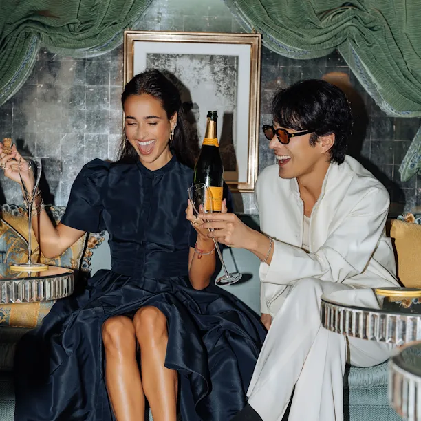 Models posing in The Snug at Vesper Bar