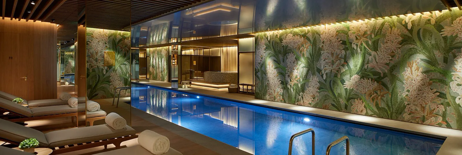 The Swimming pool in The Spa at Mayfair Park Residences, London