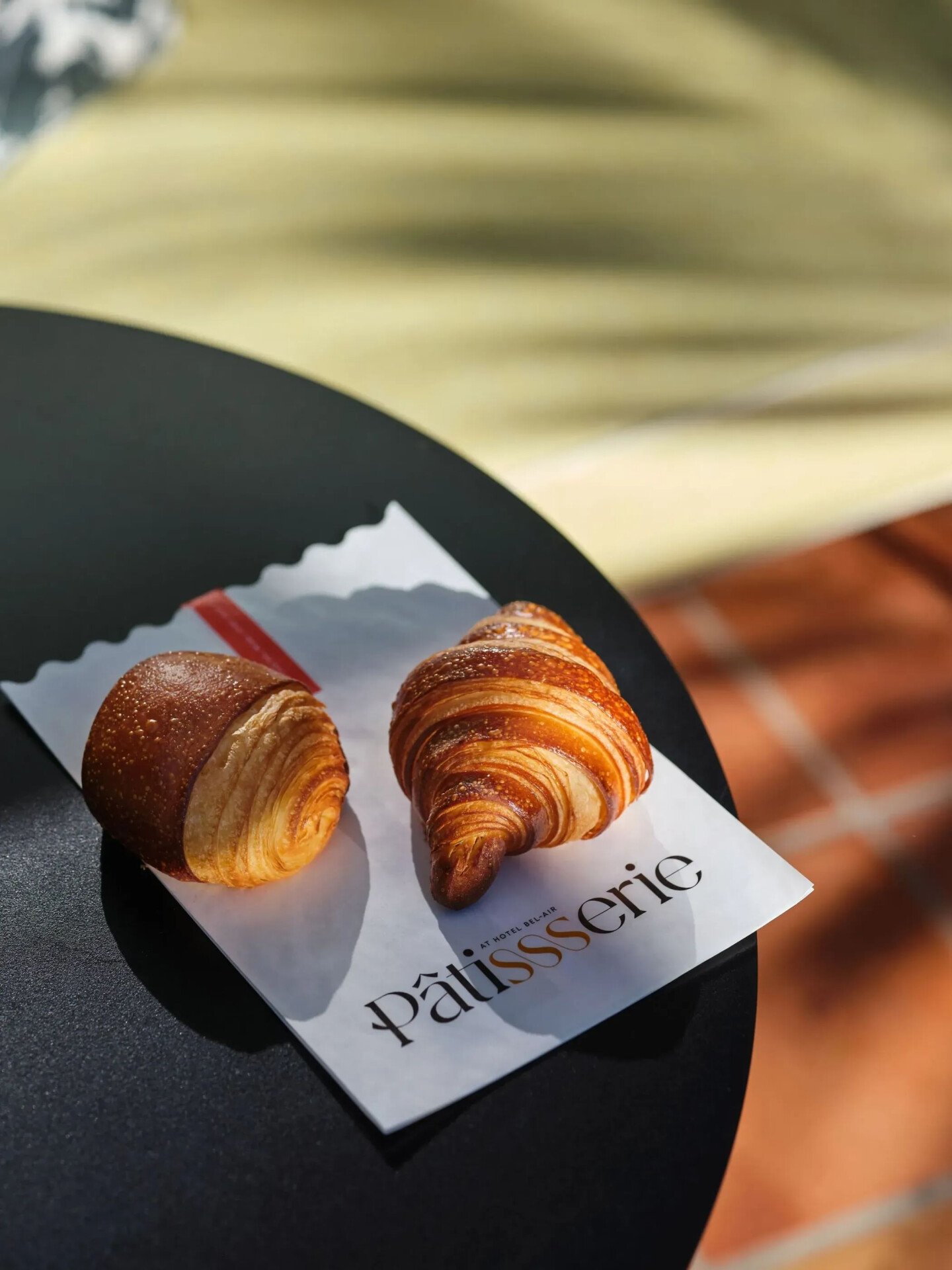 Croissant moment in The Patisserie Courtyard