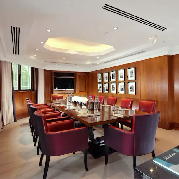 The Dorchester Business Suite - Boardroom set for 12 attendees