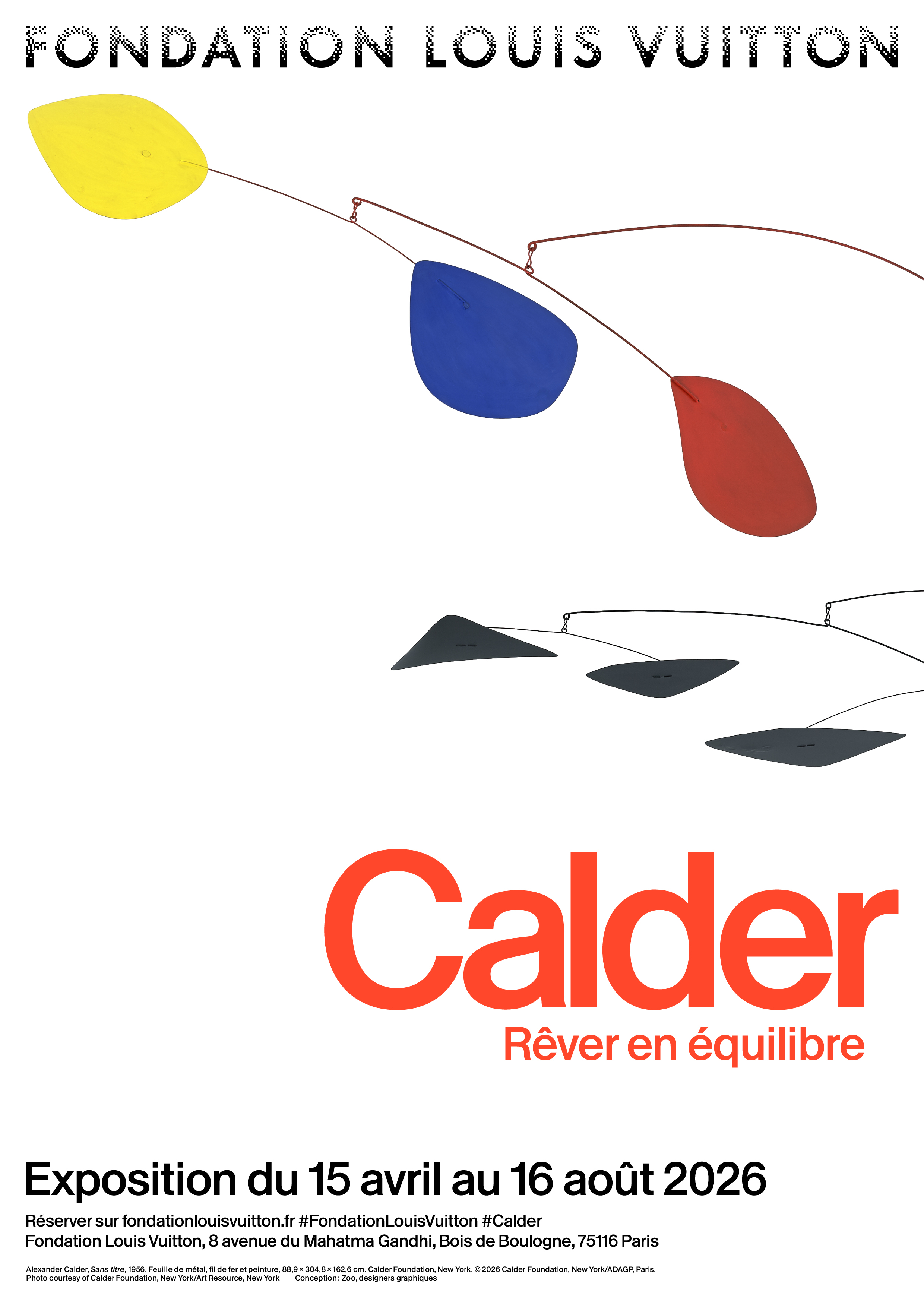 Flyer of the Calder exhibition