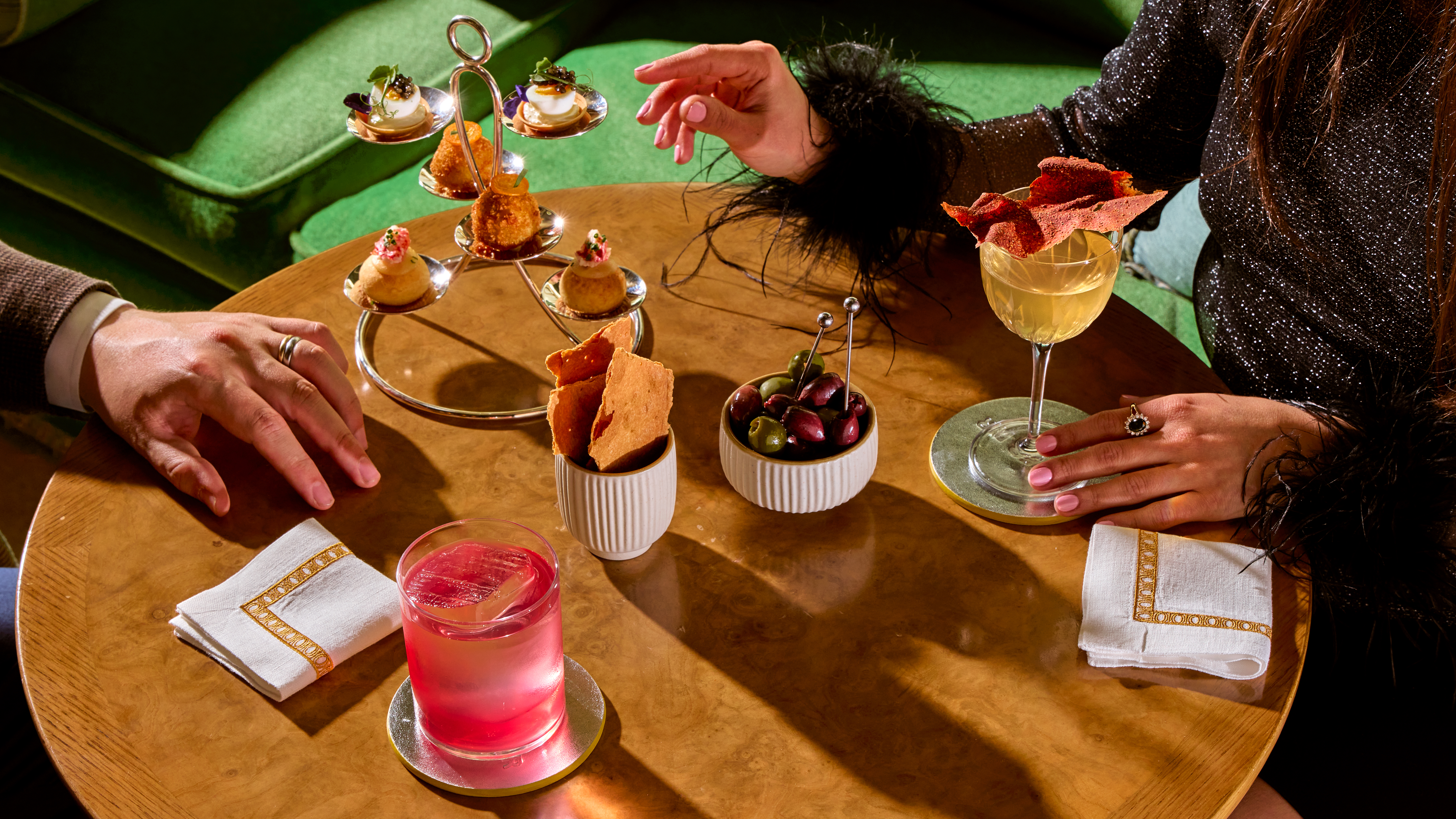 The Dorchester Vesper Bar Eterna menu cocktails and bar snacks 