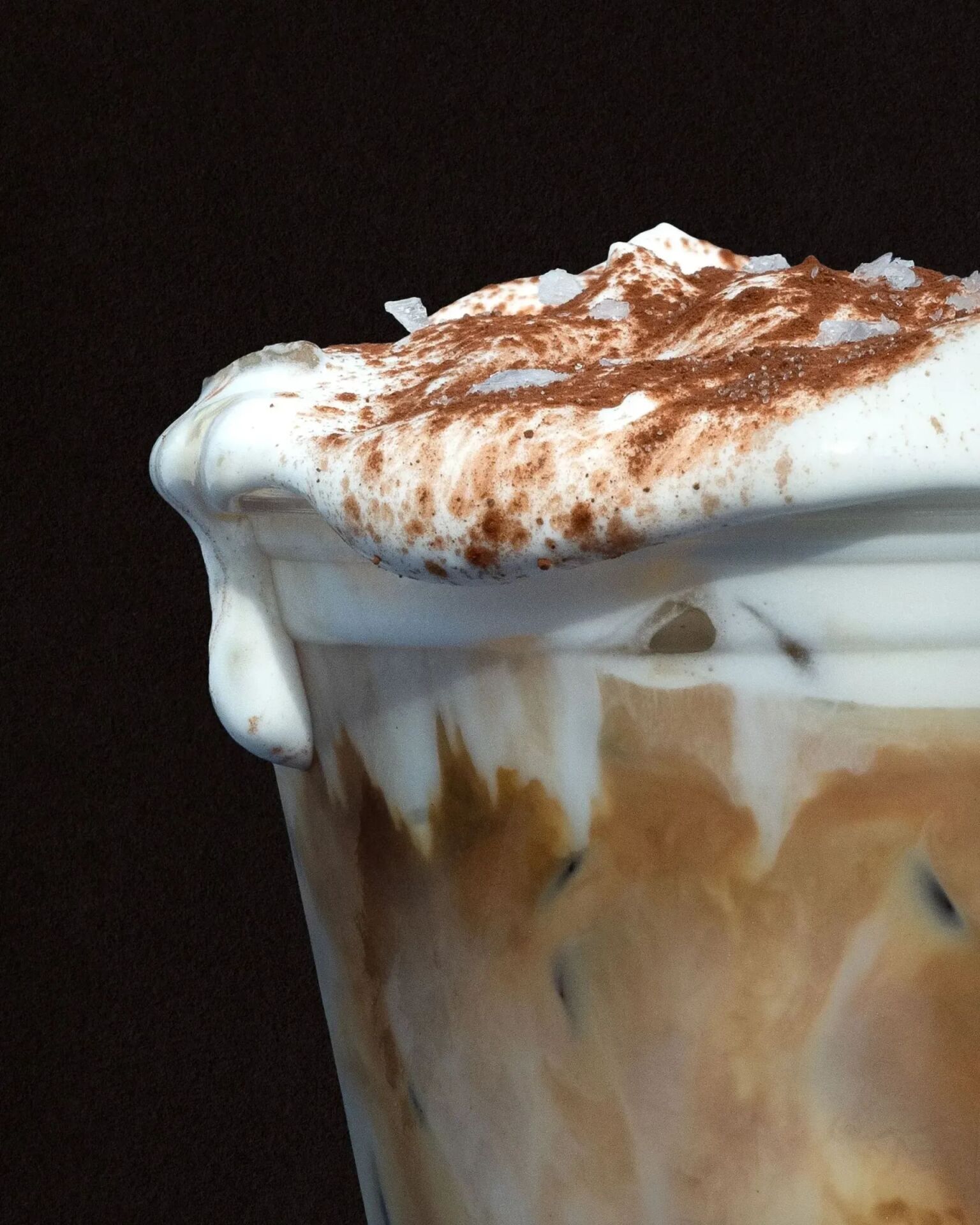 Iced coffee with cream from Alfred Coffee, Beverly Hills