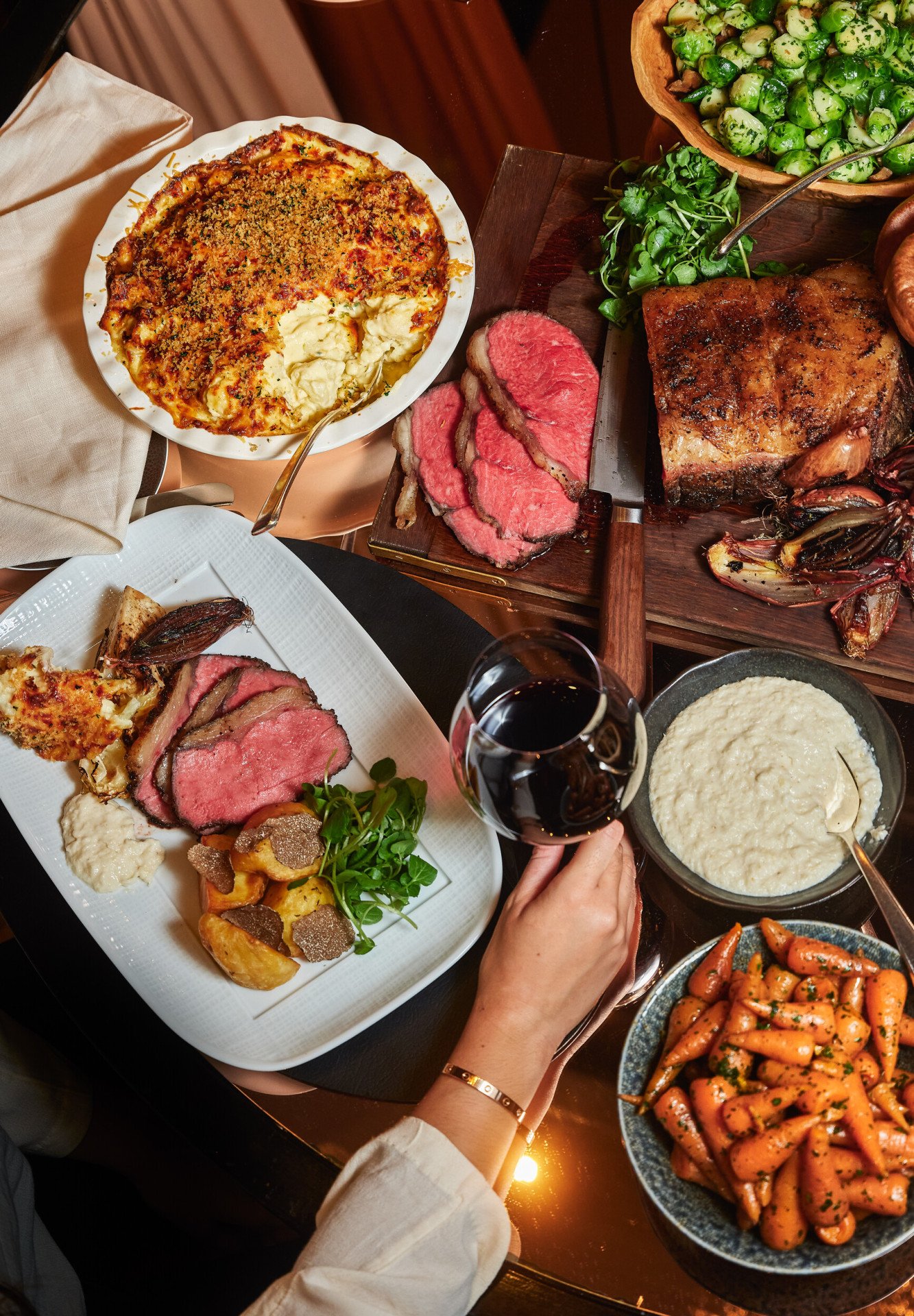 CUT at 45 Park Lane Roast dinner.