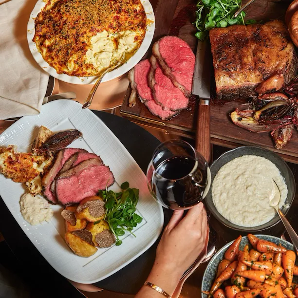 CUT at 45 Park Lane Roast dinner.